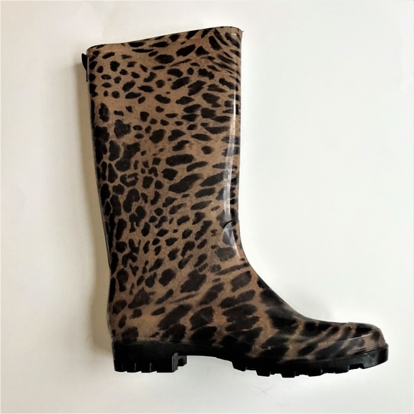 cheetah hunter rain boots